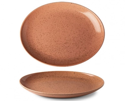 Lifestyle Terracotta porcelán ovális tányér 32 cm kép