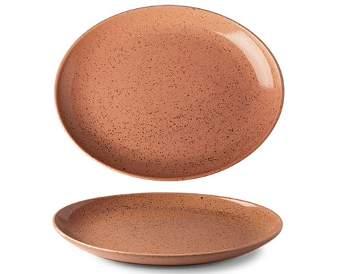 Lifestyle Terracotta porcelán ovális tányér 32 cm