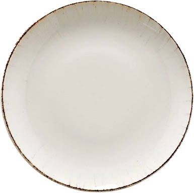 Bonna Retro porcelán perem nélküli lapostányér 17 cm