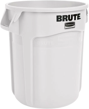 Rubbermaid Brute törhetetlen szemetes konténer, 37,9 l, fehér