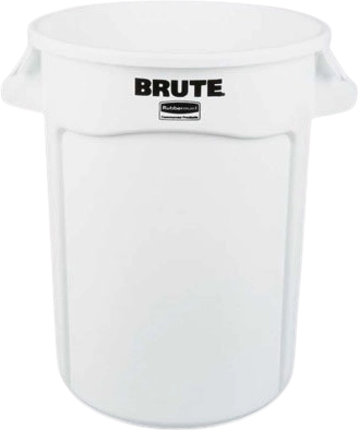 Rubbermaid Brute törhetetlen szemetes konténer, 121 l, fehér