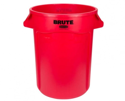 Rubbermaid Brute törhetetlen szemetes konténer, 166,5 l, piros kép