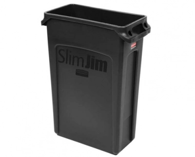 Rubbermaid Slim Jim szemetes kuka fekete 87 l kép