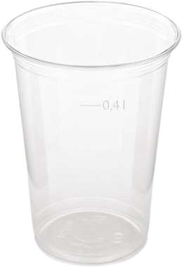 Bioműanyag shaker pohár PLA 400 ml 95 mm