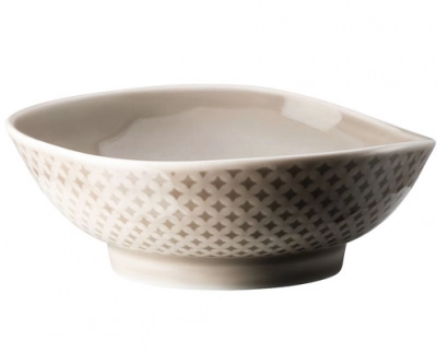 Rosenthal Junto Pearl Grey porcelán tál 12 cm kép