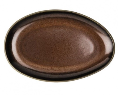 Rosenthal Junto Bronze porcelán ovál tál 25 cm kép