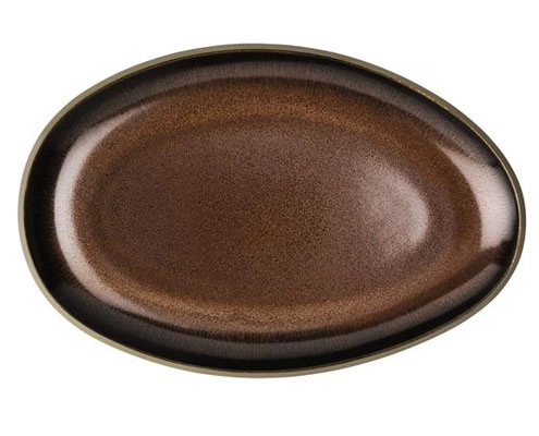 Rosenthal Junto Bronze porcelán ovál tál 25 cm