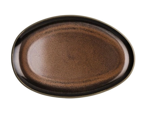 Rosenthal Junto Bronze porcelán ovál tál 28,5 cm