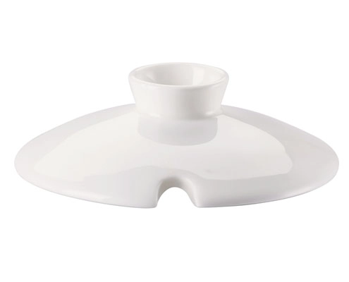 Rosenthal Jade Fine Bone China porcelán szószos tálka fedő kanálkivágással 0,09 l-hez