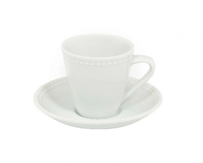 Vista Alegre Perla porcelán csésze + alj 8,4 cl 12,3 cm kép