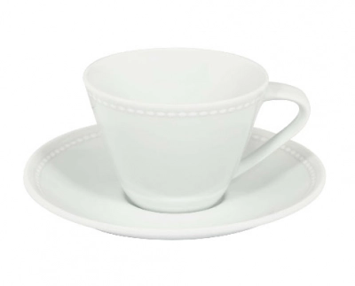 Vista Alegre Perla porcelán csésze + alj 21 cl 15,7 cm kép